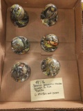 Sammys Mountain marbles 6 marbles and Emb bases