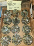 Sammys Mountain marbles 12 Cullet tops and Emb bases
