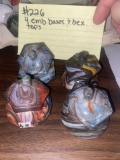 4 Hex Tops with Emb bases