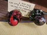 2 Andy Davis marbles on bases 1 RED Bud WVA