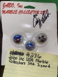 Jabo inc USA marble collector set autographed