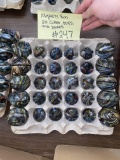 20 Megans Run Cullet tops and 20 Emb bases