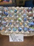 20 Jim King Marble King Cullet tops and Embosed bases