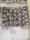 True North 20 Hex tops and 20 embosed bases