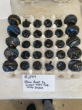 Blue Boys 20 Cullet tops and 20 embosed bases