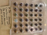 Sealed container of 36 marbles 2016 E&M Parsons