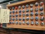 Case of 42 Presidents marbles & 3 Odd marbles