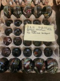 Tray of 20 D.A.S. Bobby Newman Ol dogs hex tops and Emb.bases