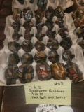 Tray of 20 Pennsboro Buddies Hex tops and Emb bases