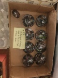9 Badger tops and 8 Emb bases