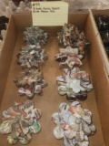 8 True North Flower tops with 8 Emb bases
