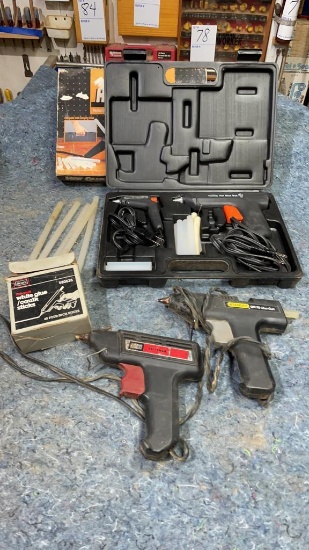 Lot of hot glue guns