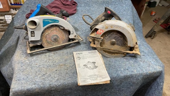 Skill circular saw and power glide metal saw