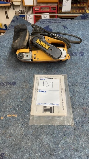 Dewalt belt sander