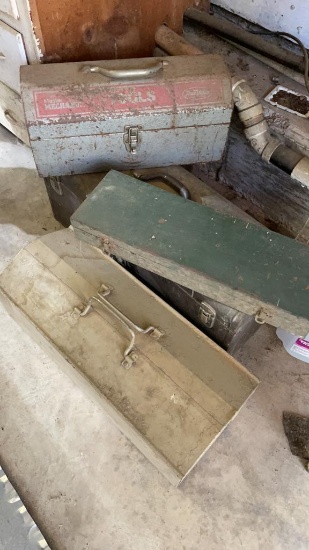 Metal tool boxes (x4)