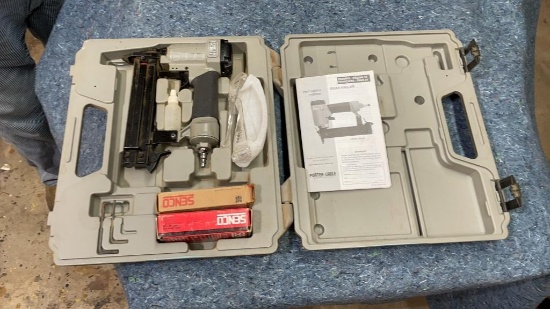 Porter cable Brad nailer with nails, safety