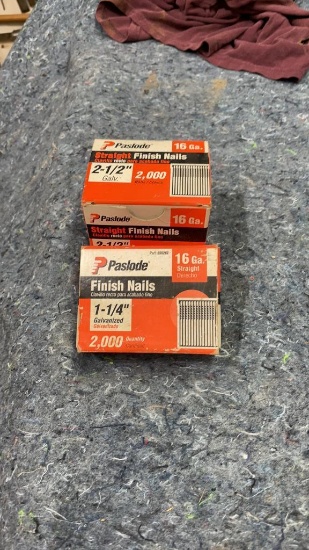 Paslode finish nails full boxes