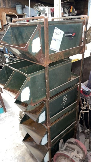 Heavy duty hardware bin organizer
