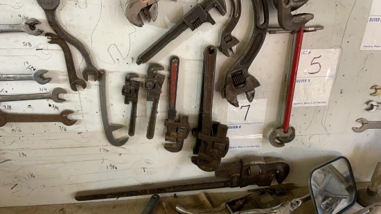 Wrench lot (x9)