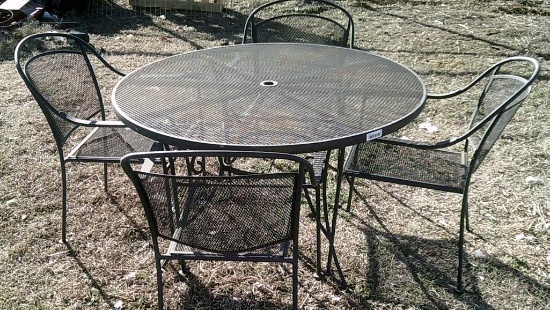 Patio Table and Four Chair Set
