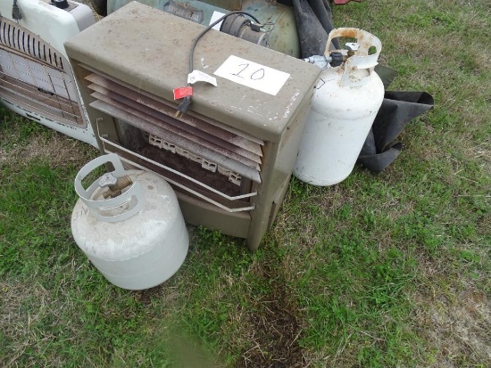 Propane Heater with two bottles