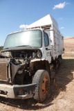 2007 Freightliner Side Load Trash Truck: Bad motor (Cummins engine), Southwestern 38-yard body