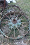 Iron Tractor Wheels (x2)