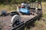 Utility Flat Bed with Hose Reels and Air Compressor (Compressor Doesn't Run)