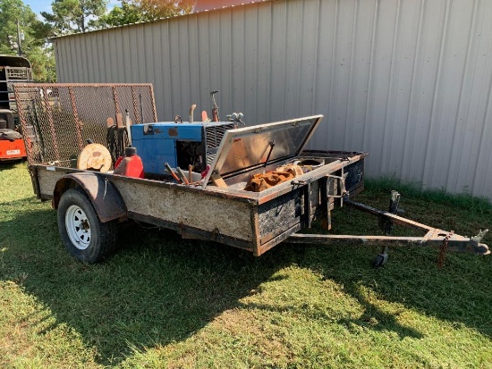 Welder with Trailer and Tools