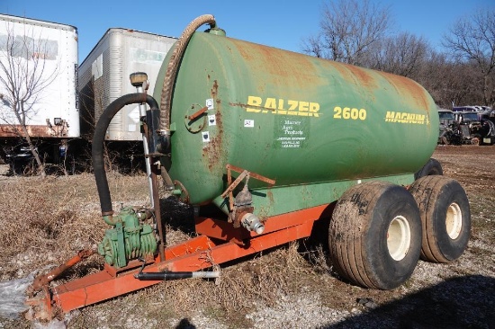 Balzer 2600 Tank Trailer with Pump