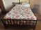 full size antique bed w/bedding