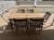 Bamboo Leg Table and Six chairs