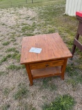 oak side table
