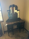 antique vanity w/mirror