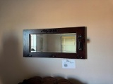 beveled framed mirror