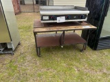 rolling metal equipment stand