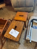 wooden stools