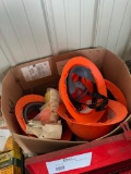tool box/contents/hard hats
