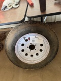 205 75/15 trailer tire and wheel