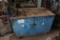 rolling steel work cabinet w/vise (no contents)
