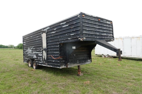 gooseneck enclosed trailer 18'x8' box