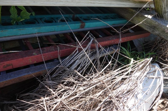 lot of decorative metal fencing