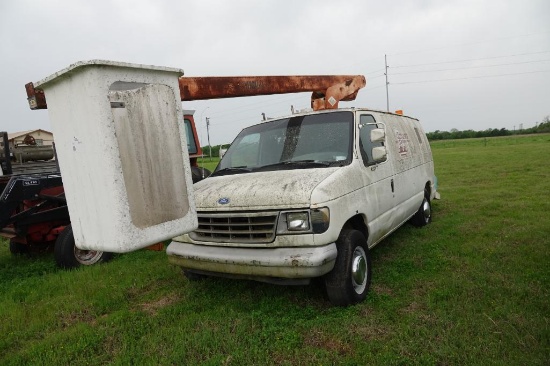 1992 Ford work van w/versa lift boom/bucket (Not Running)