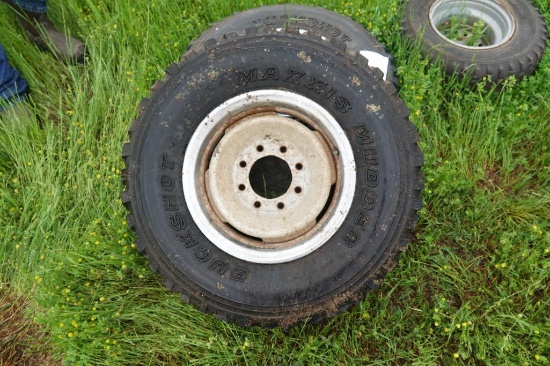 235/85R16 tires on 8 hole wheels