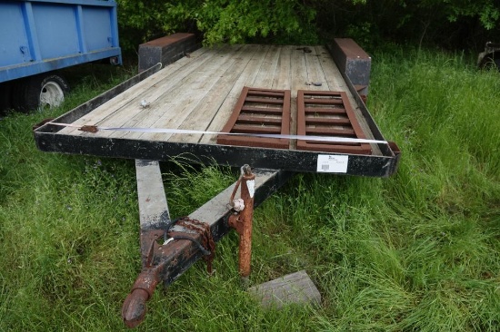 15.5' + 2' dove x 80" tandem axle trailer W
