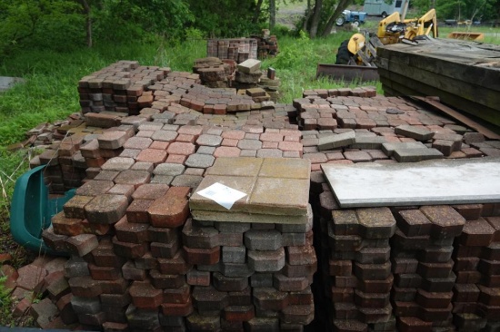 large lot of decorative pavers