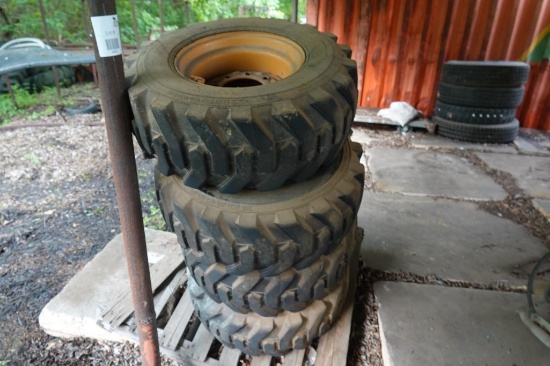 skid loader tires/wheels 12x16.5 4x