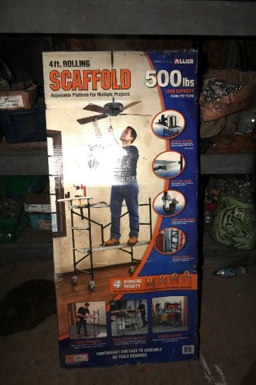 4ft rolling scaffold 500lb capacity