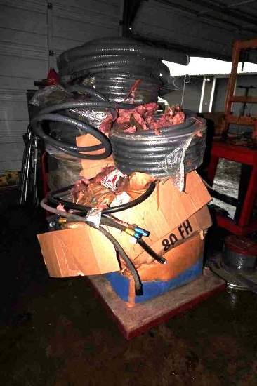 Roll cart with Seal tite conduit and seal tite fittings 1" and 2"