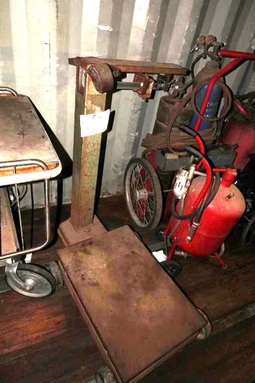 Detecto 1000lb capacity flat rolling scale
